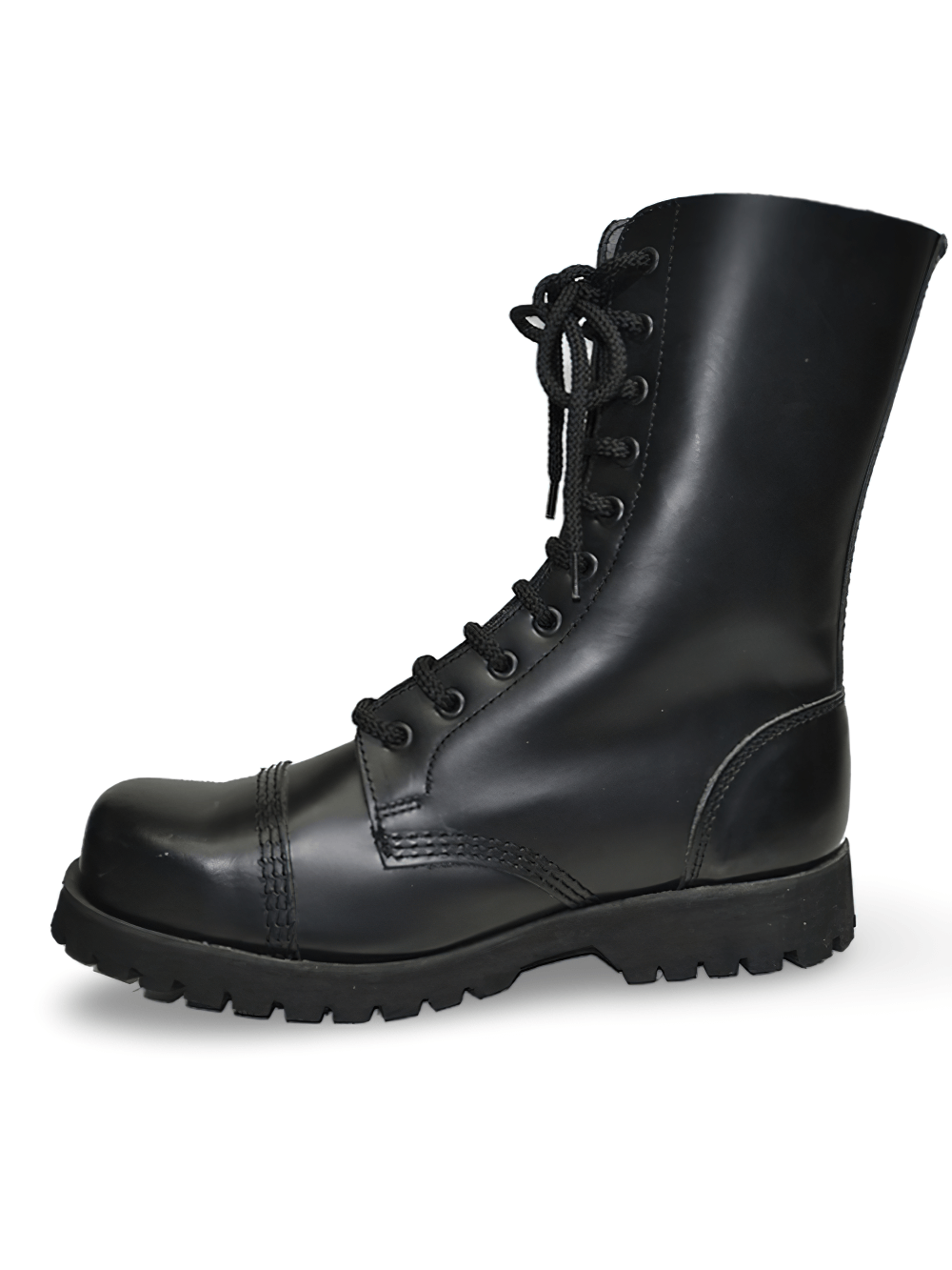 Unisex Military 10-Eyelet Steel Toe Ankle Boots