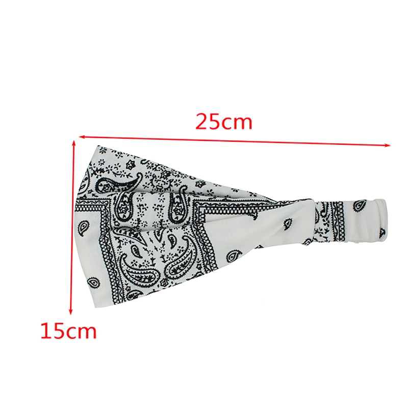 Unisex Retro Style Headband With Pattern / Stylish Bandana / Casual Headwear Accessories - HARD'N'HEAVY