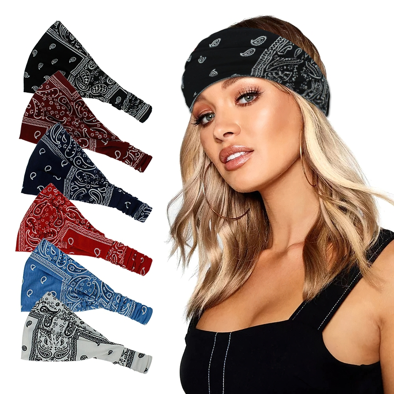 Unisex Retro Style Headband With Pattern / Stylish Bandana / Casual Headwear Accessories - HARD'N'HEAVY