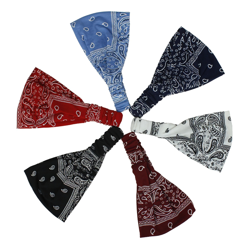 Unisex Retro Style Headband With Pattern / Stylish Bandana / Casual Headwear Accessories - HARD'N'HEAVY