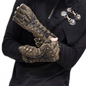 Gants Steampunk Demi-doigts En PU Cuir - Style Punk Rock, Unisexe, Pour Concerts, Cyclisme, Cosplay - 5