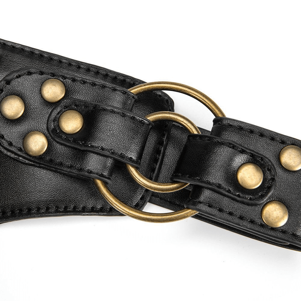 Unisex Steampunk Waist Bag / Travel Casual Crossobody Leather Bag - HARD'N'HEAVY