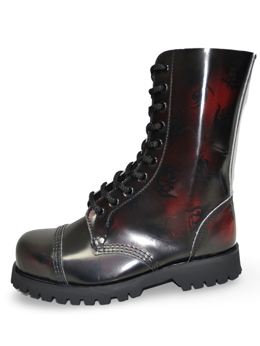 Unisex Valehalla 10-Eyelet Steel Toe Cap Ranger Boots