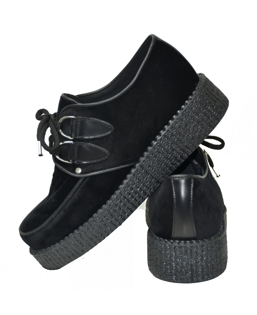 Unisex Velvet Lace-Up Classic Creepers in a Few Colors