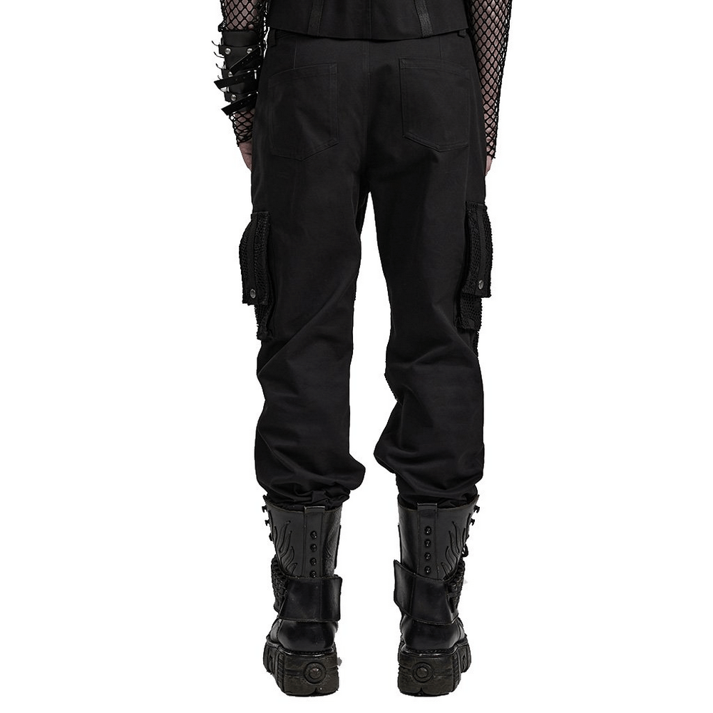 Urban Goth Mesh-Paneled Utility Trousers