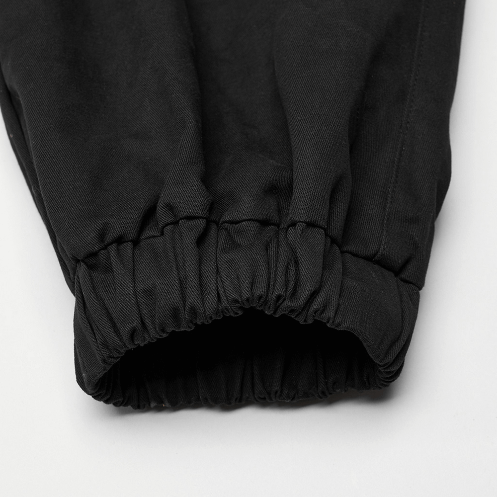 Urban Goth Mesh-Paneled Utility Trousers - HARD'N'HEAVY