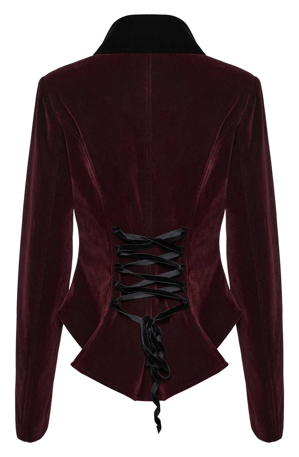 Velveteen Gothic Jacket with Decals and Dovetail Back - HARD'N'HEAVY