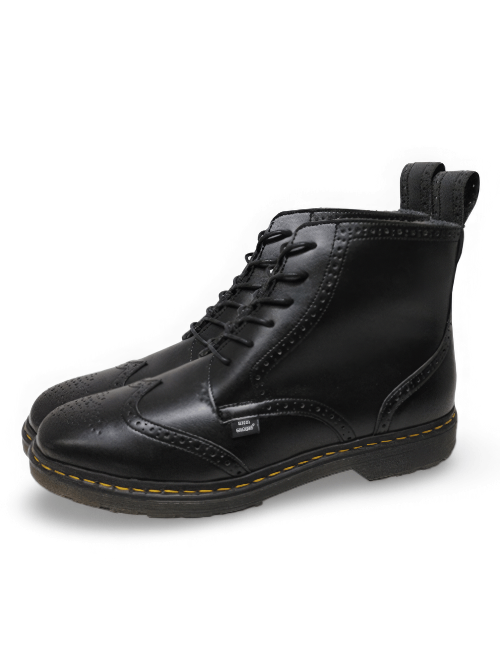 Versatile Black Lace-Up Ankle Boots for Men and Women