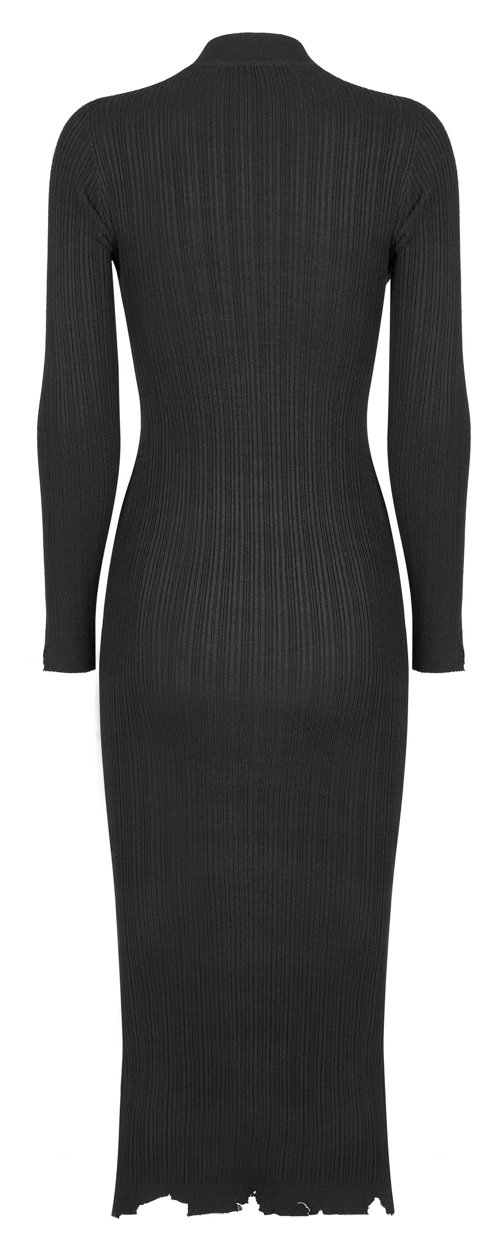 Versatile Wool Knit Sexy Dress with Lace-Up Detail - HARD'N'HEAVY