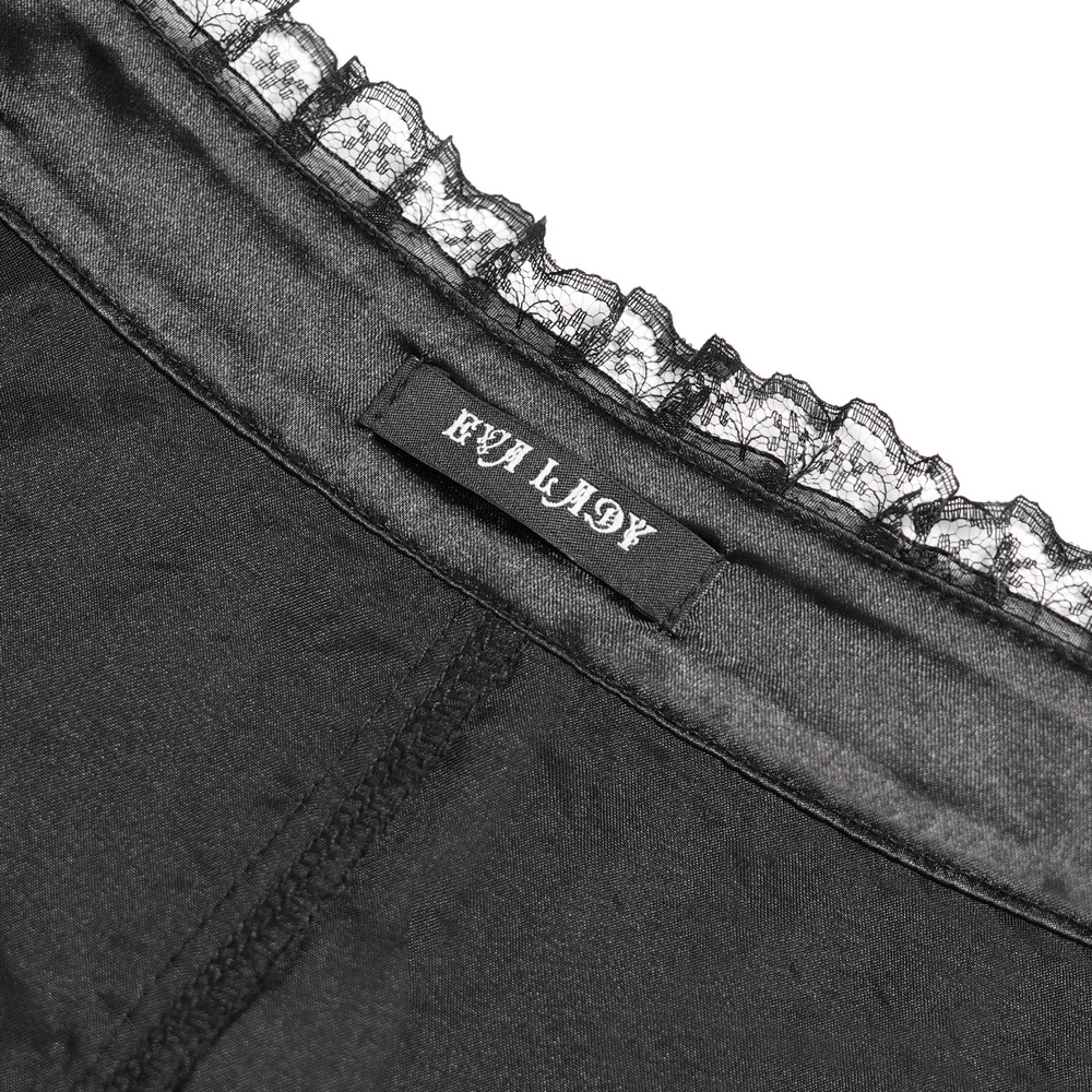 Victorian Elegant Lace Cape with Embellishments collar showing delicate lace detailing and 'EVA LADY' brand label.