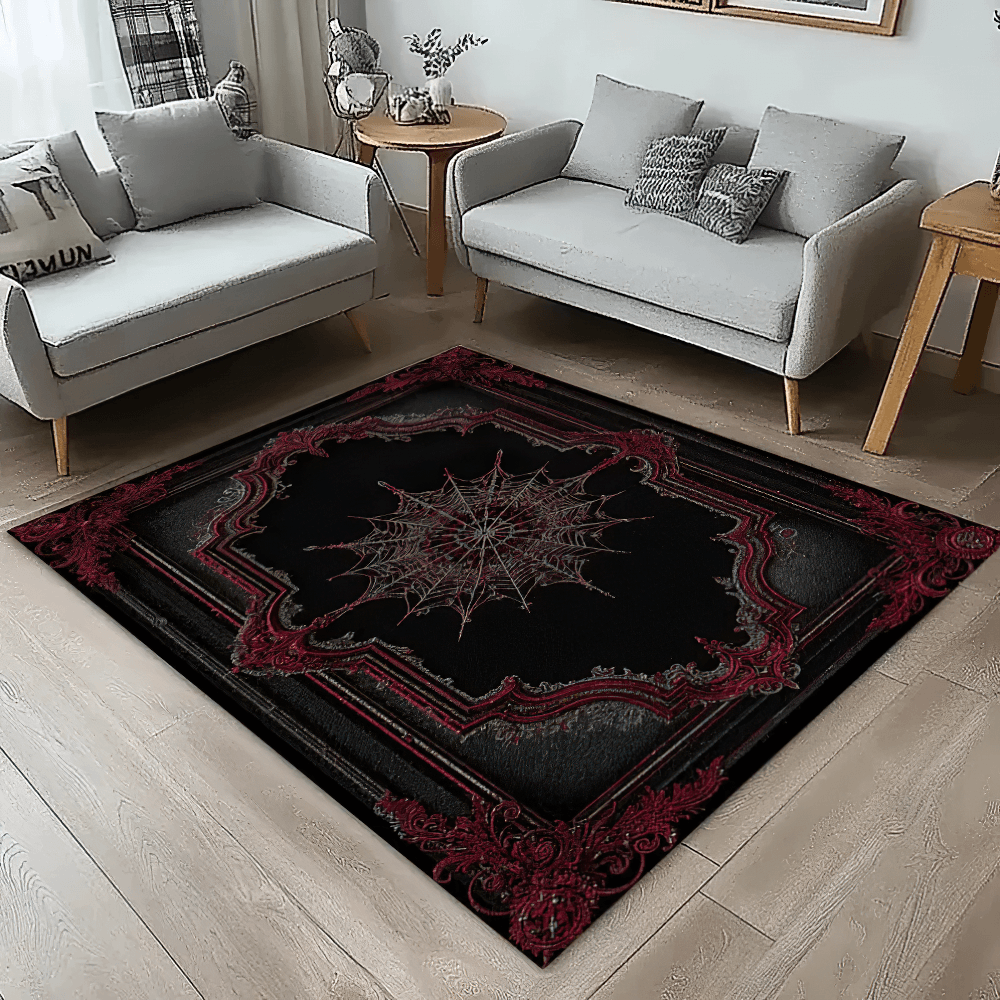 Victorian Gothic Area Rug for Dark Home Decor