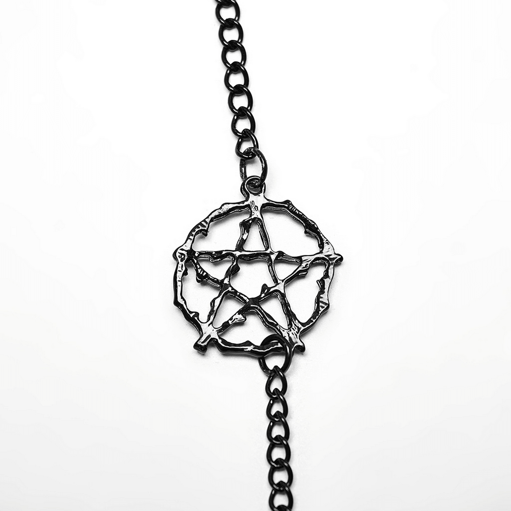 Victorian Gothic Body Chain with Crystal Tassels - HARD'N'HEAVY