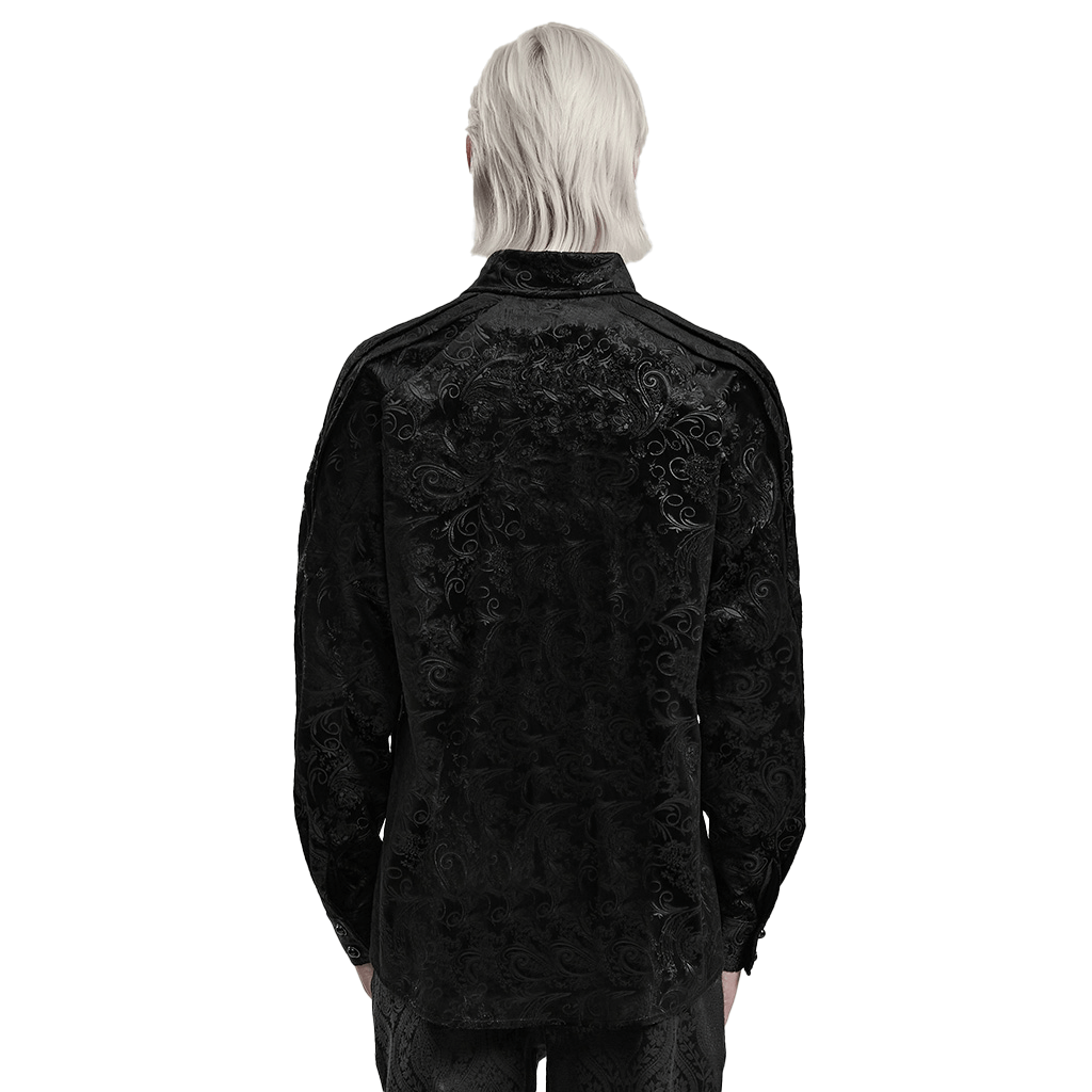 Victorian Gothic Embossed Formal Shirt - HARD'N'HEAVY