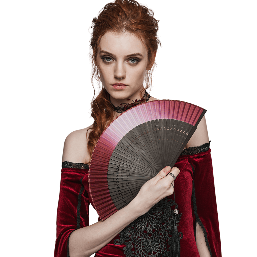 Unveil Your Shadow: Gothic Fan Flair for Alt Style