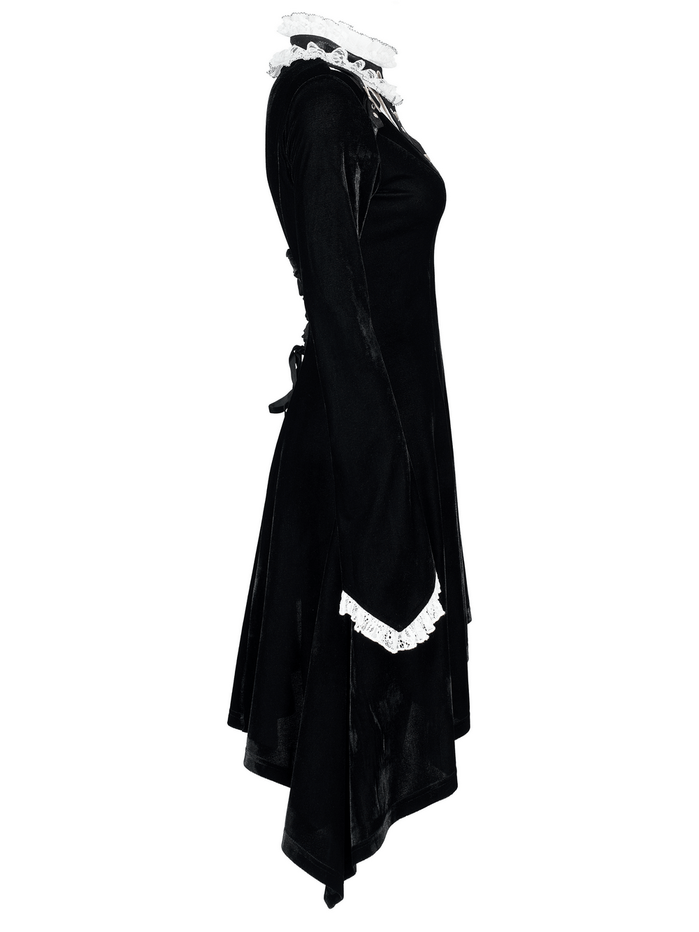 Victorian Inspired Gothic Dress with Lace And Metal Details - HARD'N'HEAVY