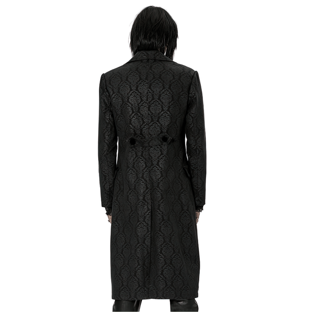 Victorian-Inspired Gothic Long Coat for Men - HARD'N'HEAVY