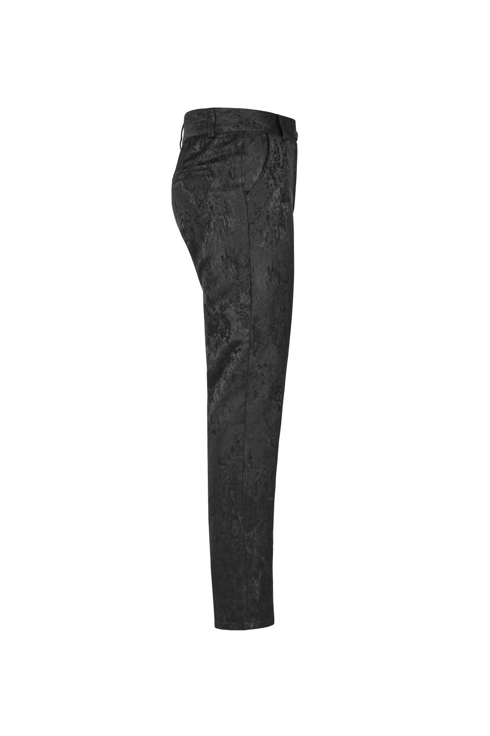 Victorian-Inspired Men's Dark Jacquard Gothic Pants