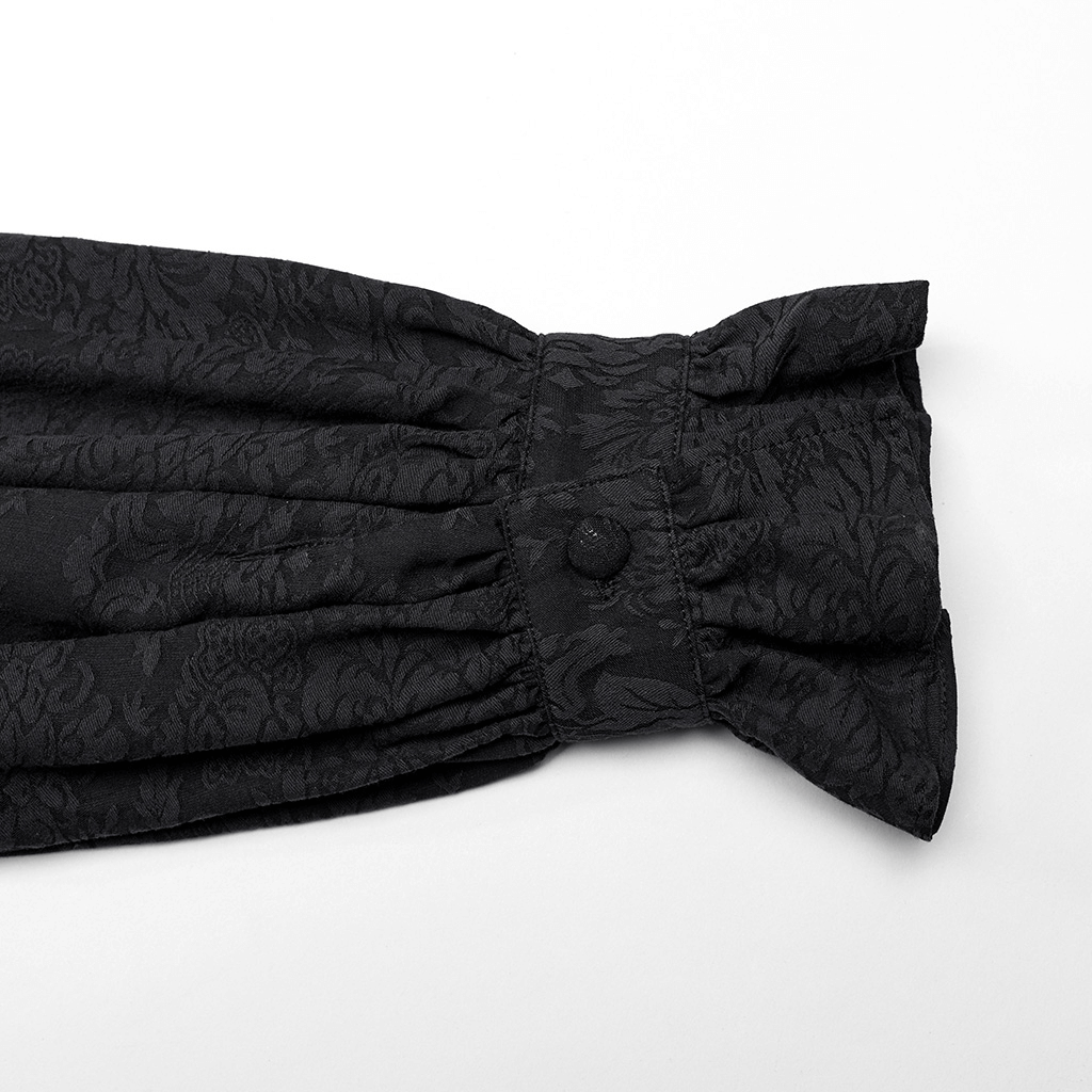 Victorian-Inspired Ruffled Tie Men's Shirt - HARD'N'HEAVY