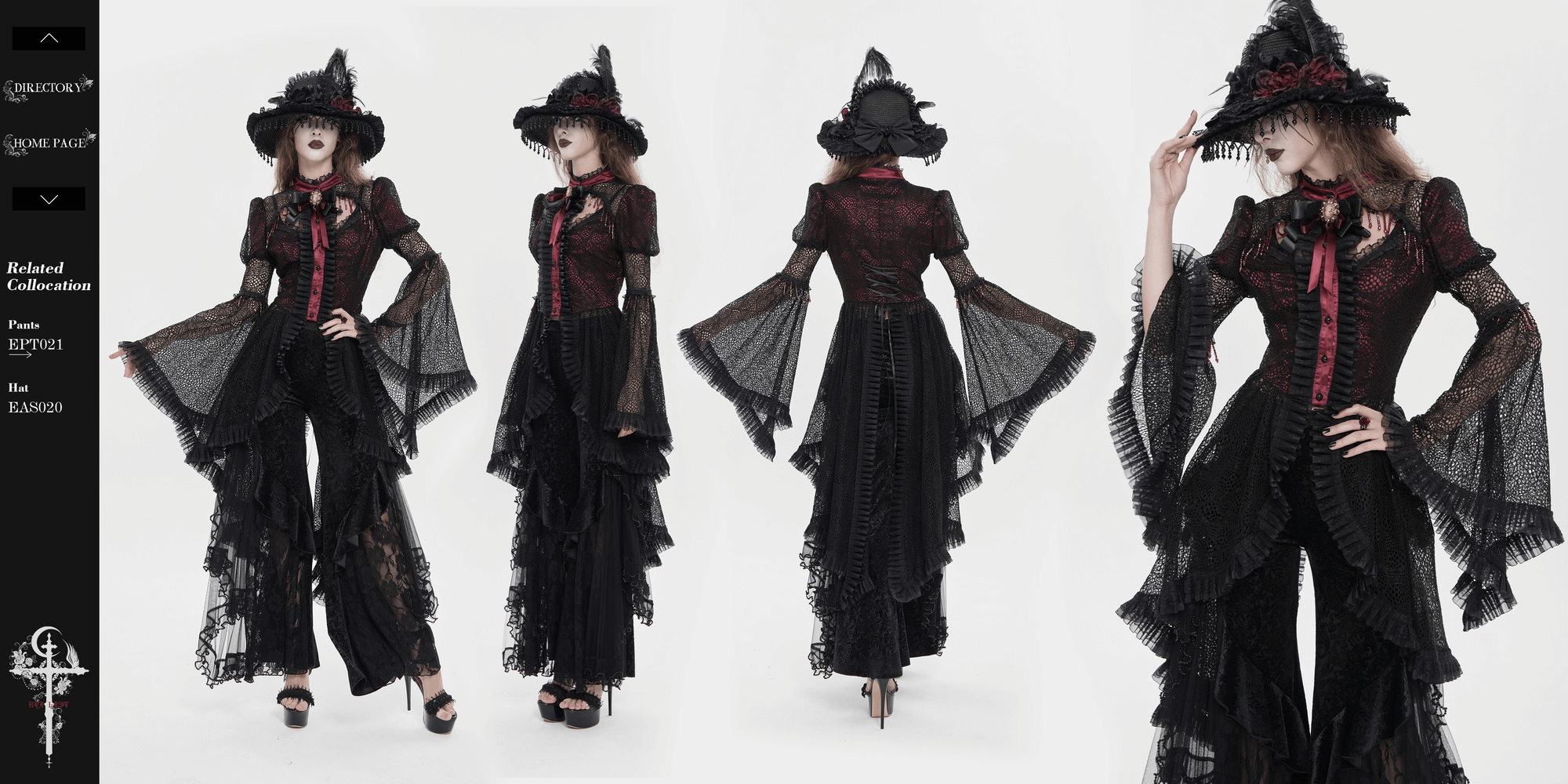 Victorian Lace Ruffled Gothic Cape with Corset Detail showcased on a model, featuring intricate lace and ruffles.