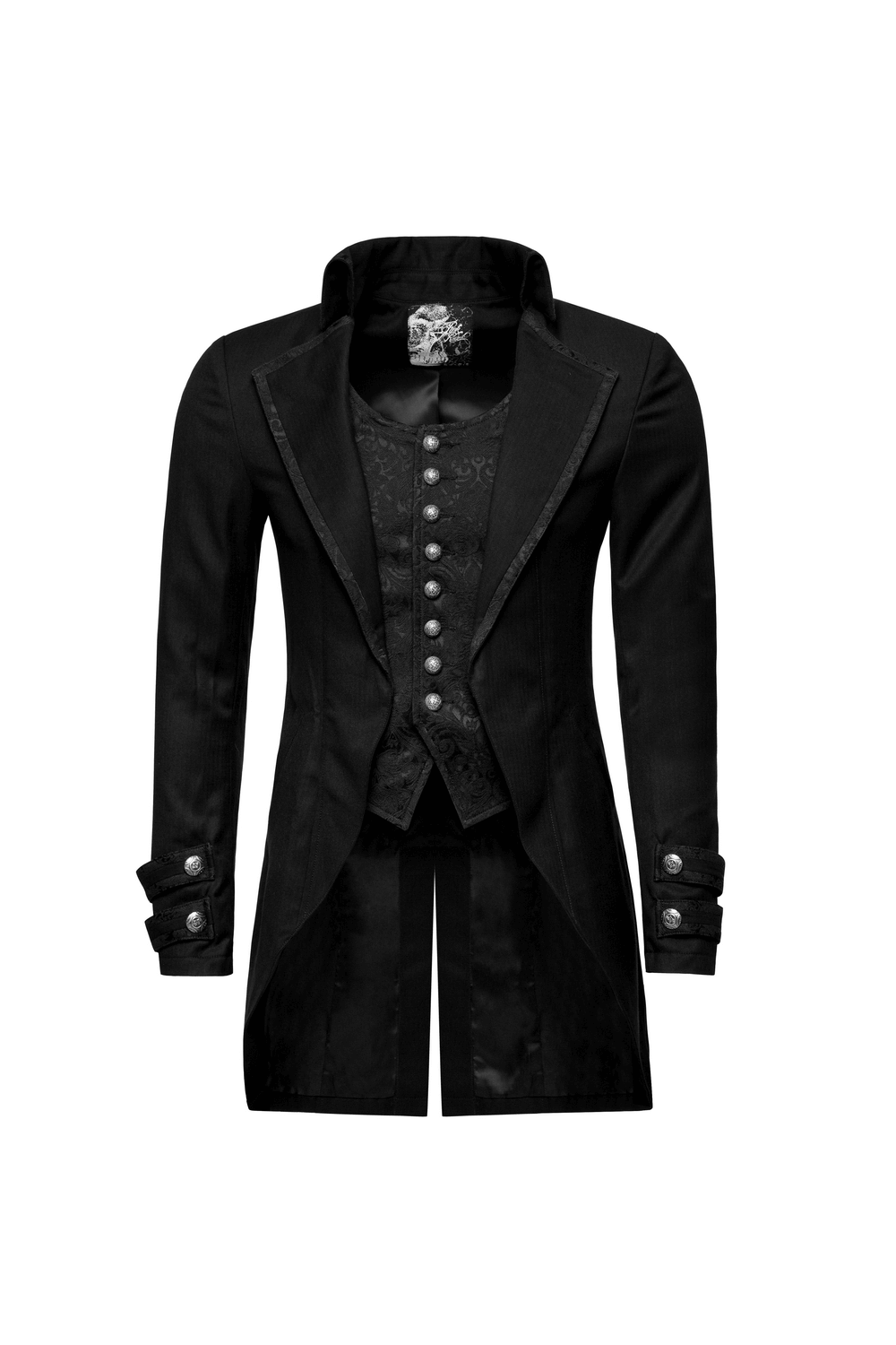 Victorian Tailcoat Gothic Jacket - Dark Elegance for steampunk enthusiasts, crafted in high-quality fabric with timeless charm.