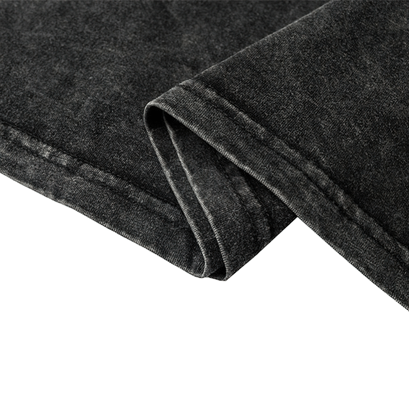 Vintage Creative Printed Tshirt / Fashion Long Sleeves Black Cotton Tops Tees - HARD'N'HEAVY