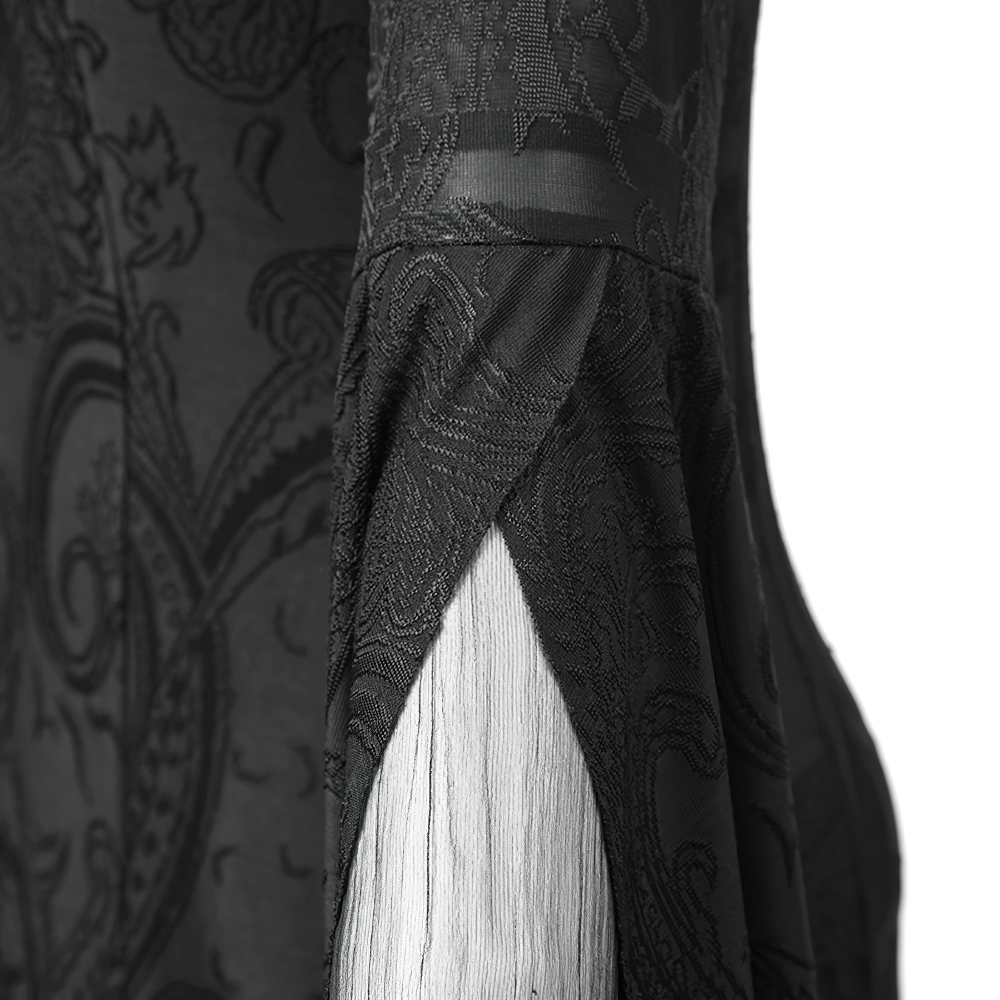 Vintage Samt Gothic Mantel mit Kapuze für Damen