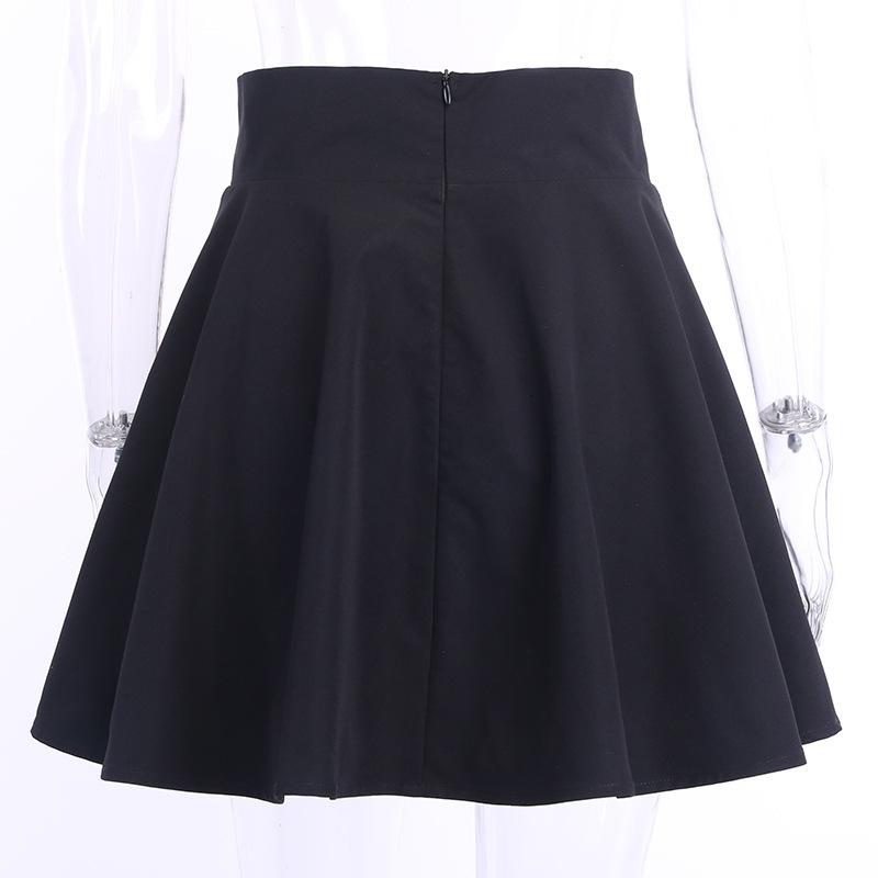 Vintage Gothic Pleated Skirts / Punk Grunge Bandage Rivet Skirt / Alternative Fashion outfit - HARD'N'HEAVY