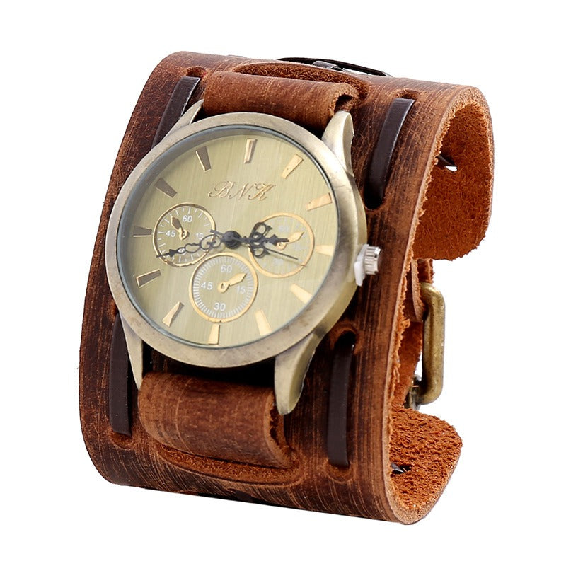 Vintage High Quality Cool Belt Strap Watches of Genuine Leather in Rock Style - HARD'N'HEAVY