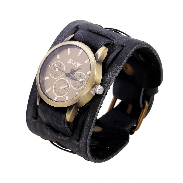 Vintage High Quality Cool Belt Strap Watches of Genuine Leather in Rock Style - HARD'N'HEAVY