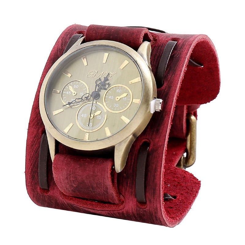 Vintage High Quality Cool Belt Strap Watches of Genuine Leather in Rock Style - HARD'N'HEAVY