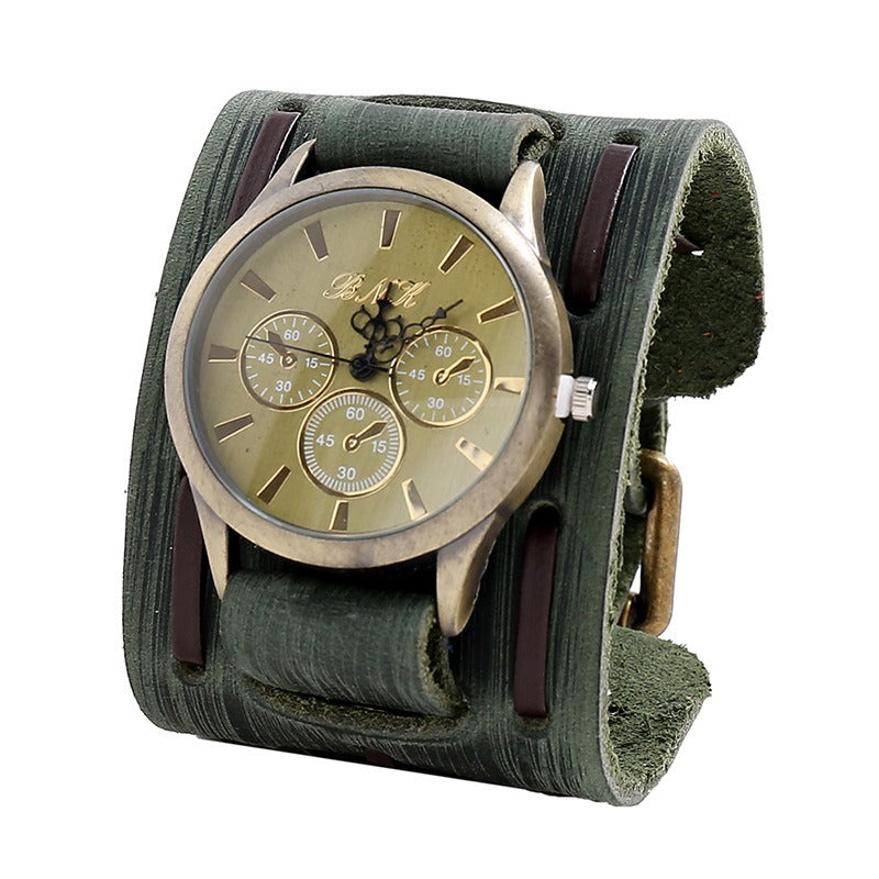 Vintage High Quality Cool Belt Strap Watches of Genuine Leather in Rock Style - HARD'N'HEAVY