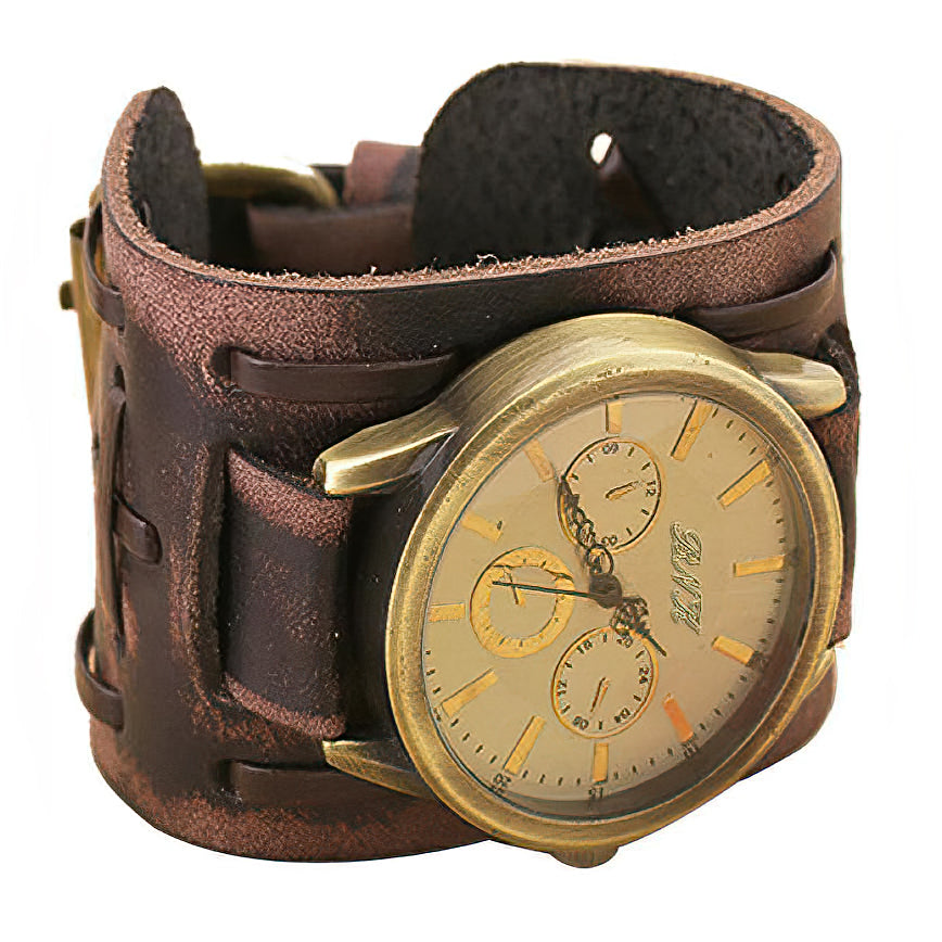 Vintage High Quality Cool Belt Strap Watches of Genuine Leather in Rock Style - HARD'N'HEAVY