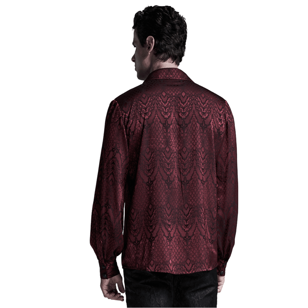 Vintage Long Sleeves Lace-Up Gothic Shirt for Men - HARD'N'HEAVY