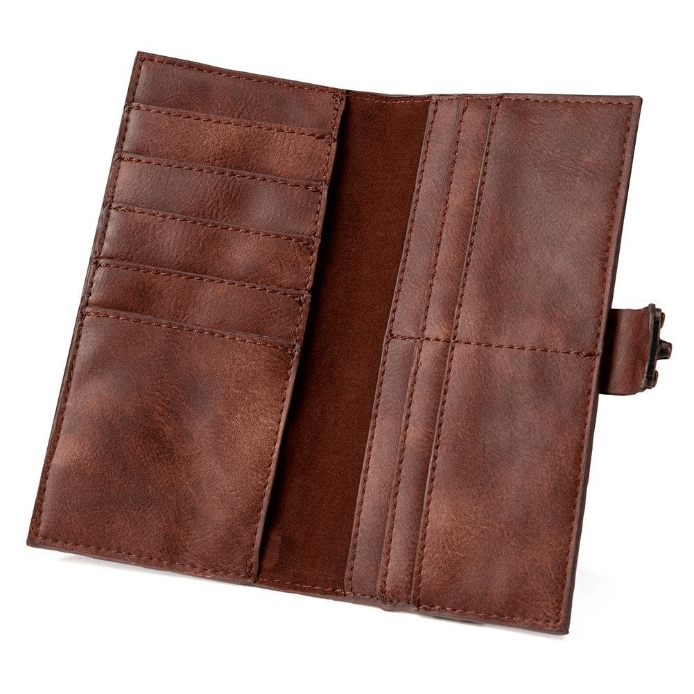 Vintage Steampunk Long Purse Clutch Bag with Gears for Women - HARD'N'HEAVY