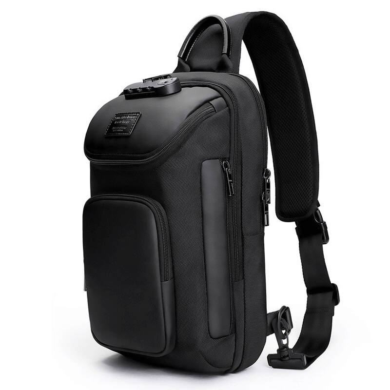 Stylish waterproof multifunction shoulder bag for men, perfect for daily essentials and casual elegance.
