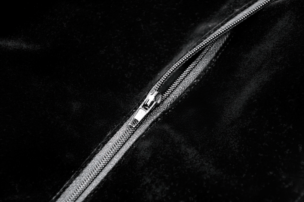 Wine Red Velvet Lace Up Gothic Corset Cami Bustier zipper detail on black fabric background.