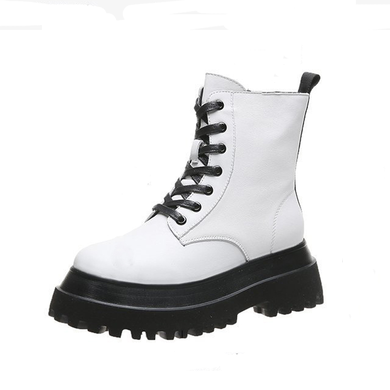 Women Brand Boots ib Original Style / Genuine Leather Female Boots / Square Heels Mixed Colors Shoes - HARD'N'HEAVY