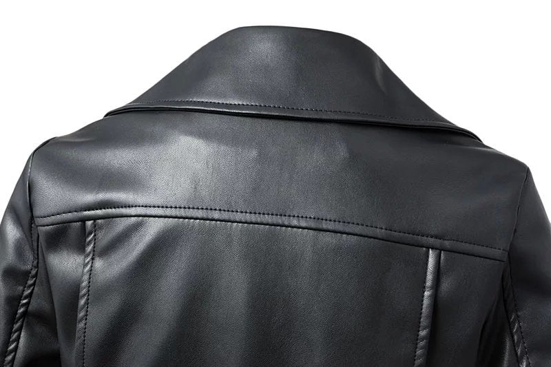 Women Faux Leather Jacket With Belt / Biker Jackets in Classic Rock Style / Rock Clothing - HARD'N'HEAVY