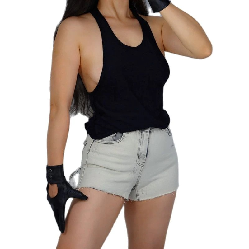 Women Touch Screen Real Leather Gloves / Alternative Fashion Gloves with Buttons - HARD'N'HEAVY