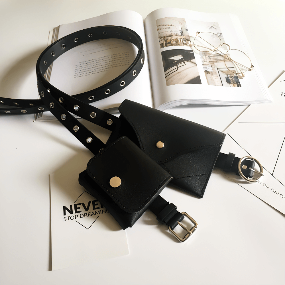 Women's Belt with Small Bag / Fashion Punk Accessories - HARD'N'HEAVY