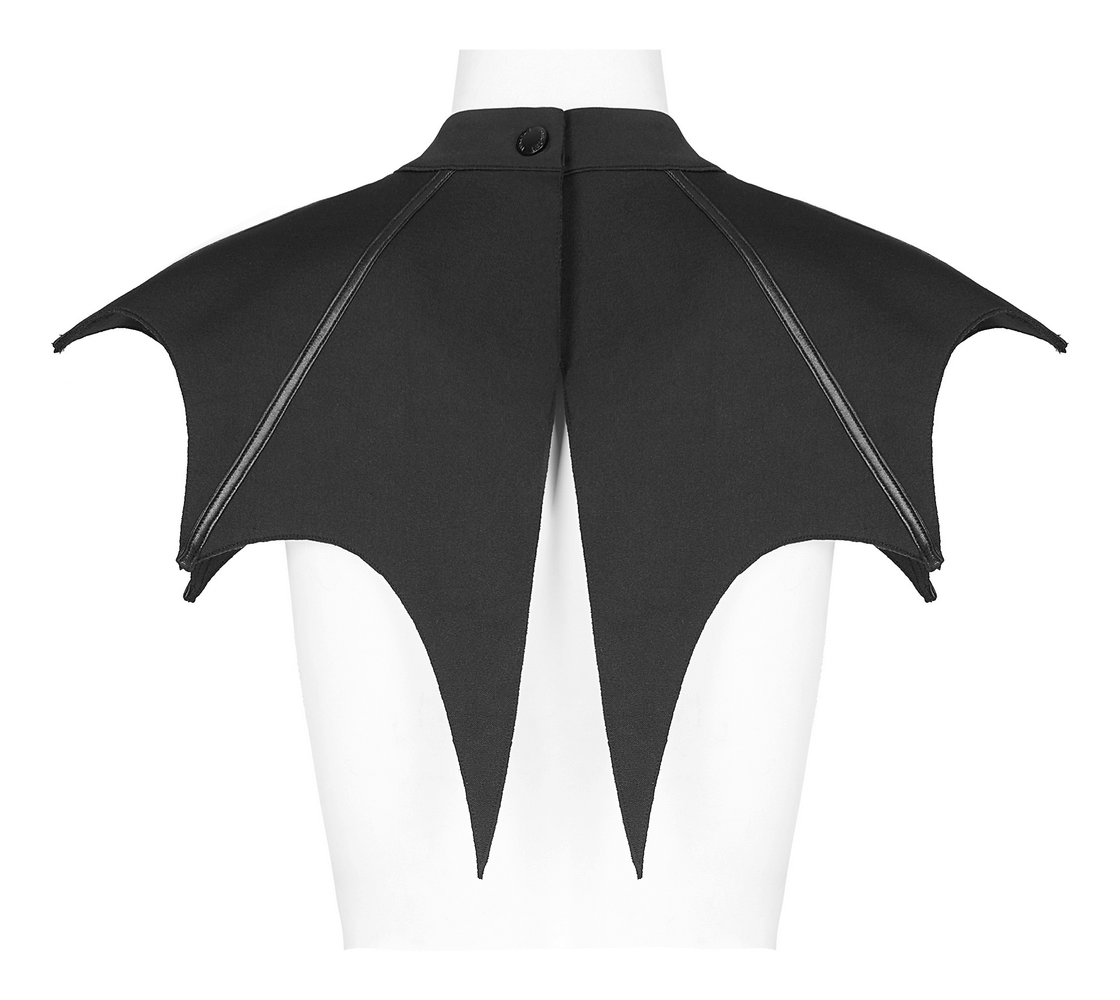 Women's Dark Gothic Bat Cape with Detachable Pin