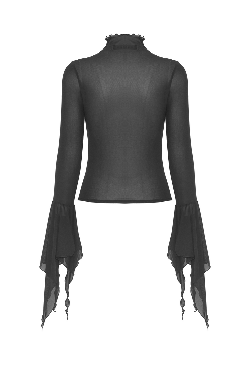 Women's Draped One-Shoulder Top with Long Sleeves