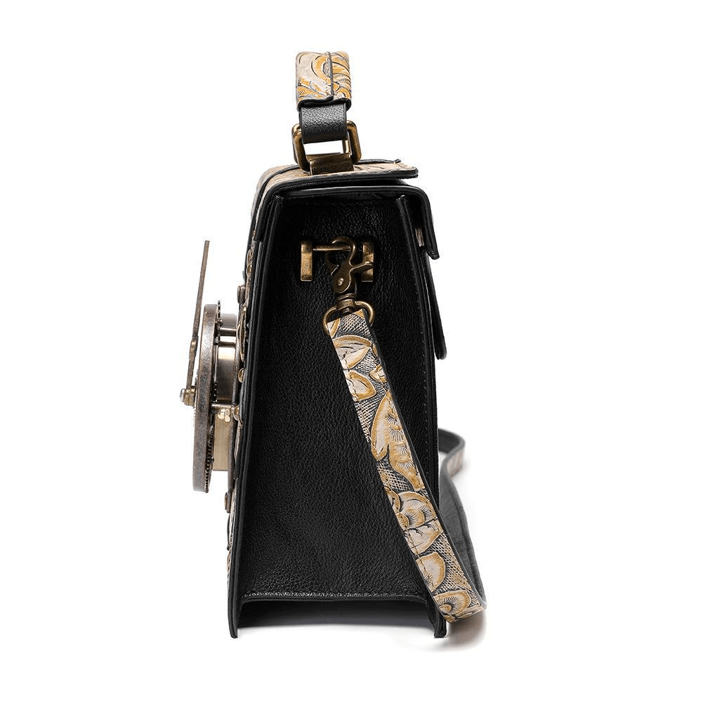 Women's Embossed Splice Small Handbag / Vintage One Shoulder Bag - HARD'N'HEAVY