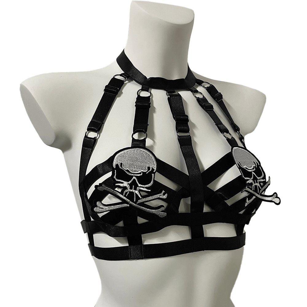 Women's Goth Bondage / Sexy Elastic Harness Bra Women's Goth Bondage / Sexy Elastic Harness Bra