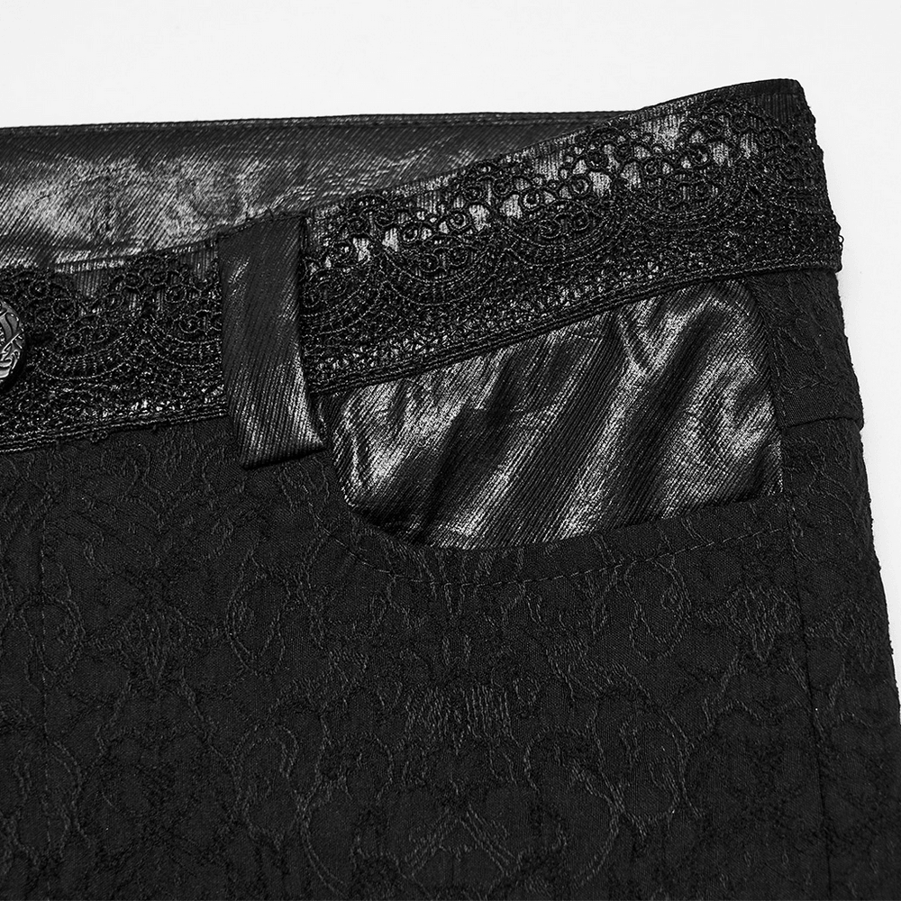 Women's Gothic Jacquard Slim Fit Tapered Pants