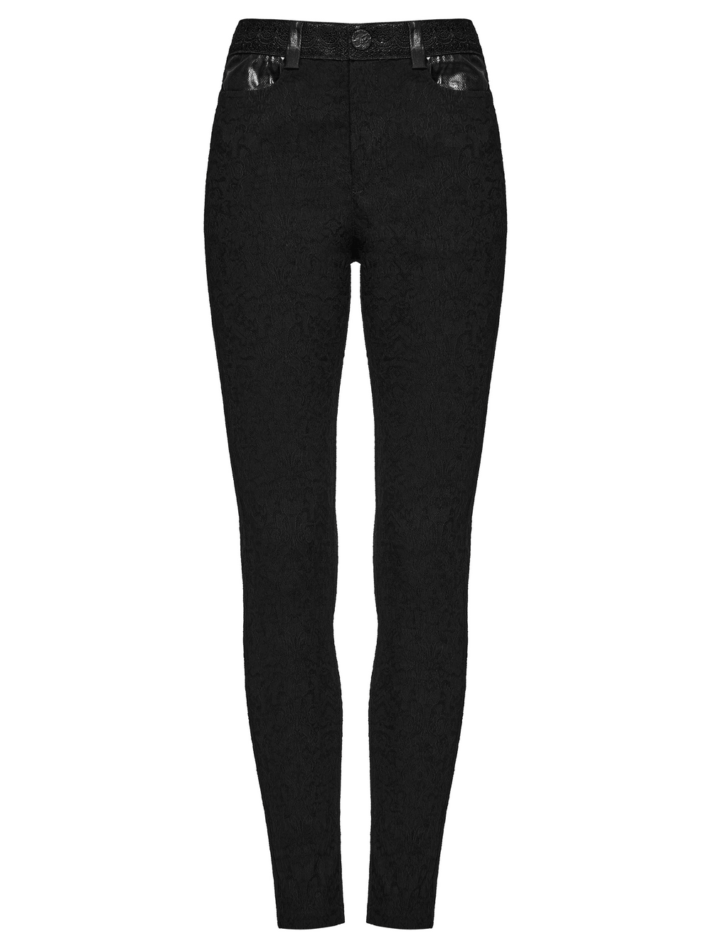 Women's Gothic Jacquard Slim Fit Tapered Pants