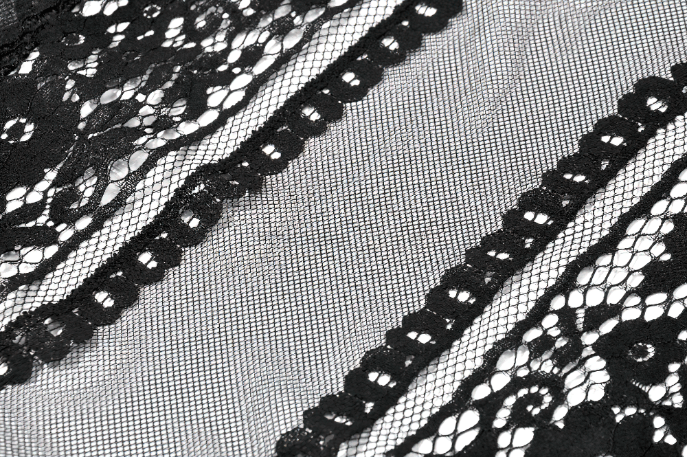 Women's Gothic Lace Handkerchief Skirt with Ruffles