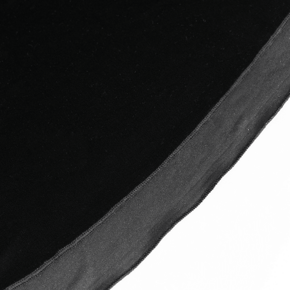 Close-up view of the fabric texture featured in Women's Gothic Lace Up Mesh Mermaid Maxi Dress.