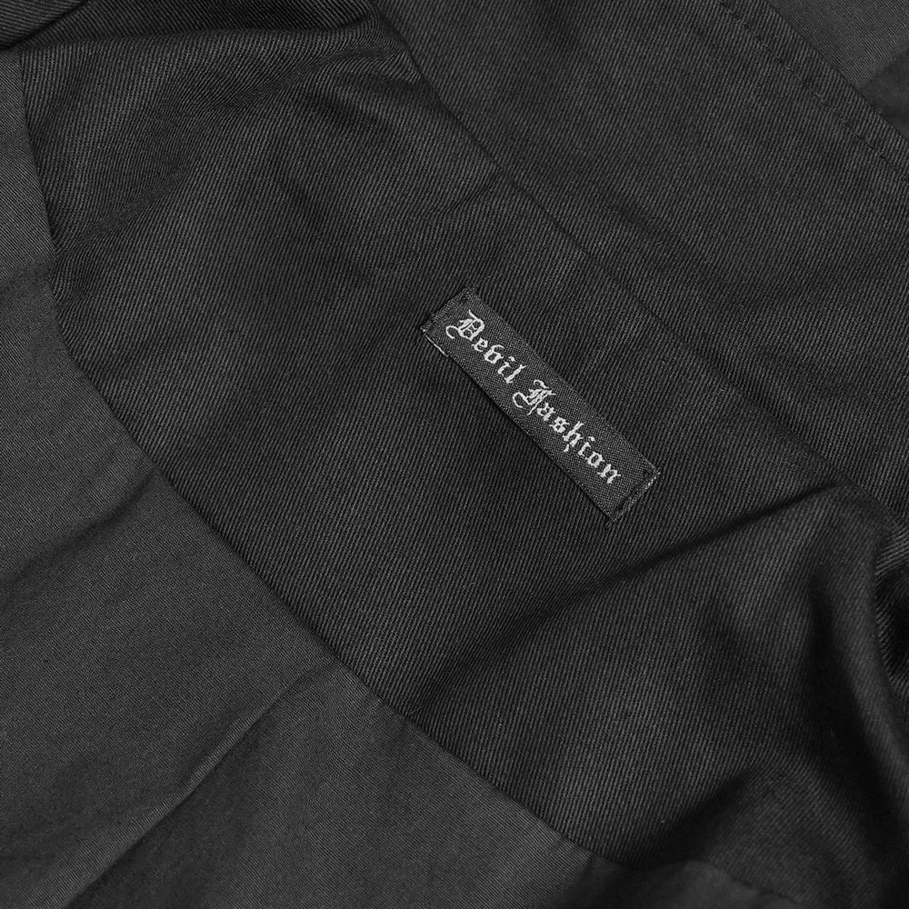 Chaqueta gótica de charol para mujer con capucha y piel sintética