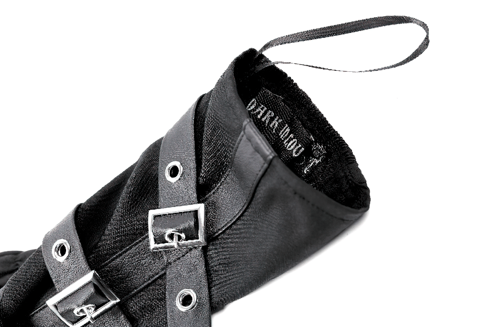 Gothic-Punk-Armstulpen für Damen mit Metallketten